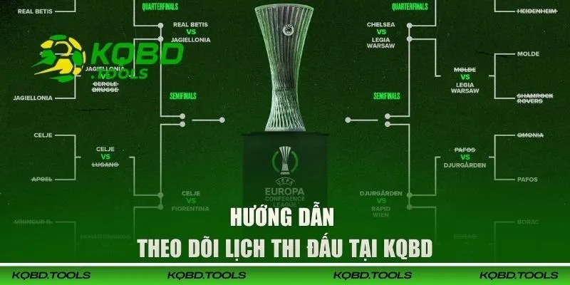 Hướng dẫn theo dõi lịch thi đấu tại KQBD