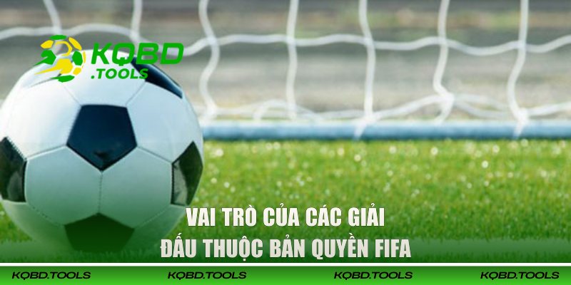 Tổng Hợp Đầy Đủ Các Giải Bóng Đá Thuộc FIFA Tại KQBD 3 Vai trò của các giải đấu thuộc bản quyền FIFA